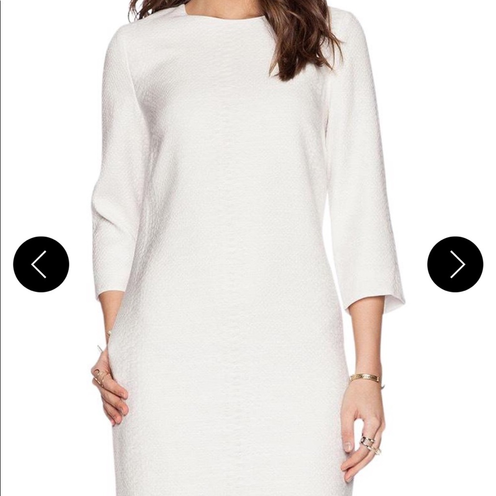 Vince Jacquard Shift in Off White Dress